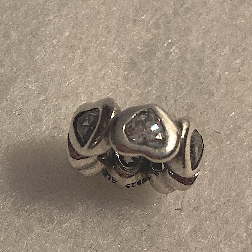 ⭐️ Host Pick ⭐️ - 2014 Pandora® S925 Sterling Silver Space In My Heart Cz Charm*
